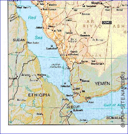 Administratives carte de Arabie saoudite