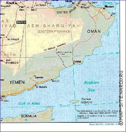 Administratives carte de Arabie saoudite