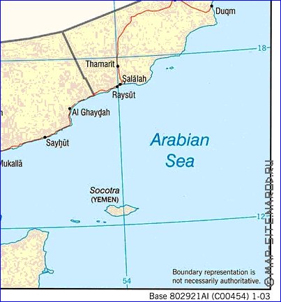 mapa de Arabia Saudita em ingles