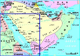 carte de Arabie saoudite