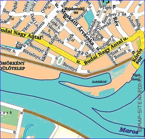 carte de Szeged