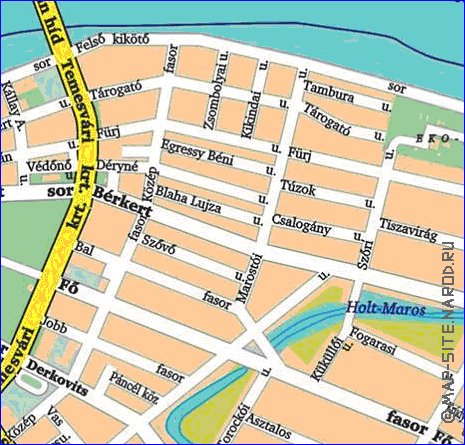 carte de Szeged