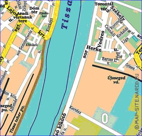 carte de Szeged