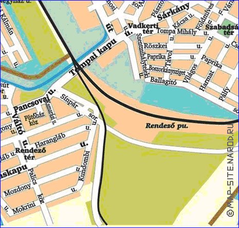 carte de Szeged