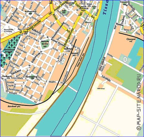 carte de Szeged