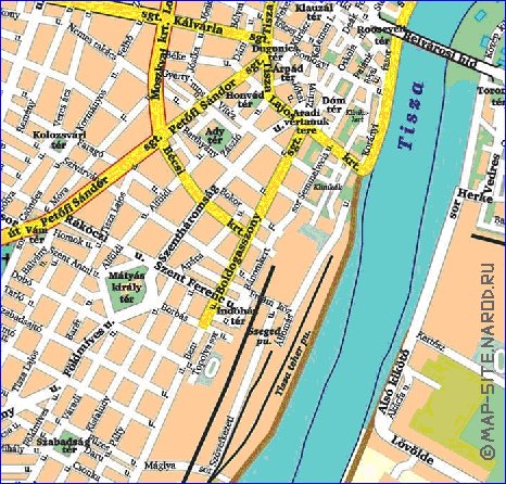 carte de Szeged