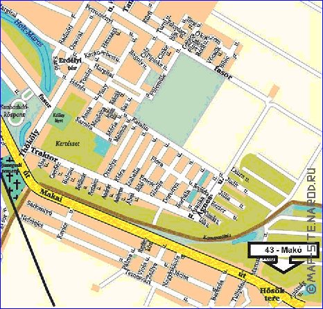 carte de Szeged