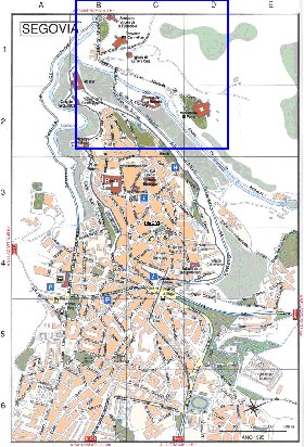 mapa de Segovia