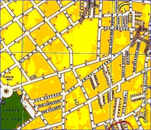 mapa de Saint-Denis