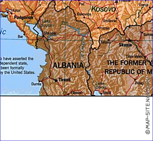 Administrativa mapa de Servia