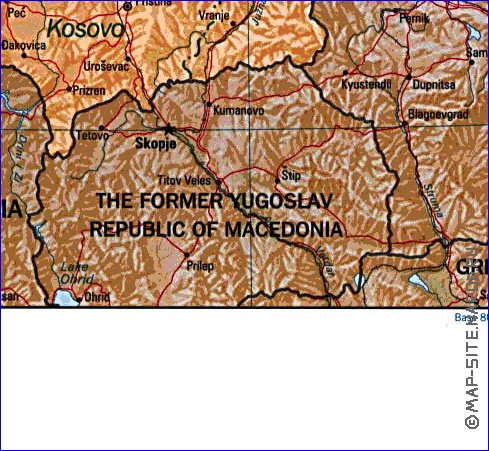 Administrativa mapa de Servia