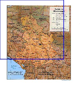 Administrativa mapa de Servia