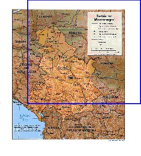 Administrativa mapa de Servia