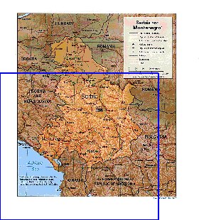 Administrativa mapa de Servia