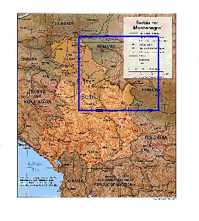 Administrativa mapa de Servia