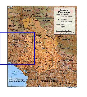 Administrativa mapa de Servia