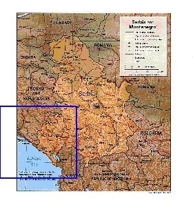 Administrativa mapa de Servia