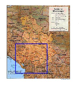 Administrativa mapa de Servia