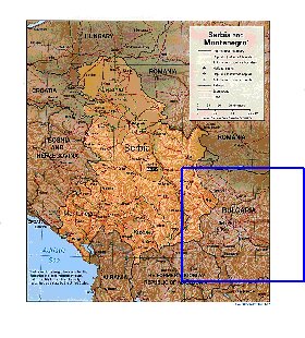 Administrativa mapa de Servia