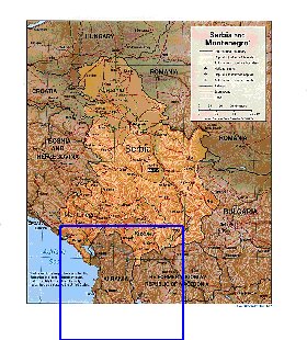 Administrativa mapa de Servia