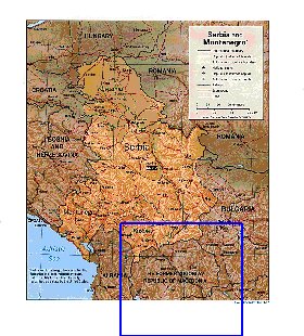 Administrativa mapa de Servia