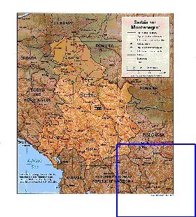 Administrativa mapa de Servia