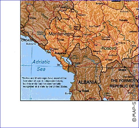 Administrativa mapa de Servia