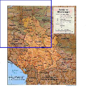 Administrativa mapa de Servia