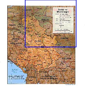 Administrativa mapa de Servia