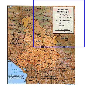 Administrativa mapa de Servia