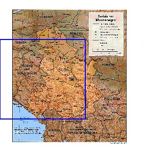 Administrativa mapa de Servia