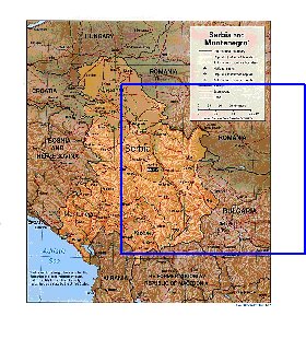 Administrativa mapa de Servia