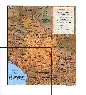 Administrativa mapa de Servia