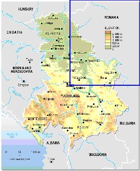 Fisica mapa de Servia