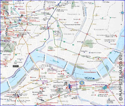 mapa de Seul em ingles