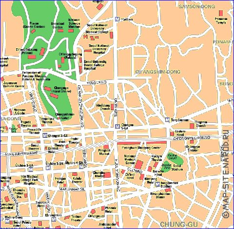 carte de Seoul