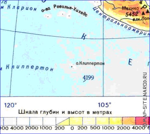 Fisica mapa de America do Norte