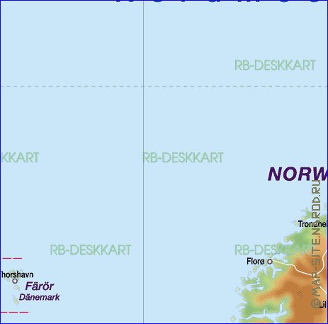 carte de Europe du Nord