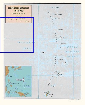 mapa de Marianas Setentrionais