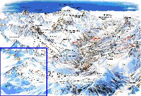 carte de Chamonix-Mont-Blanc