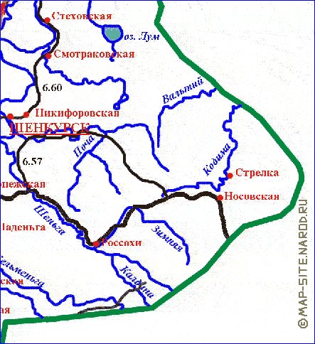 Карта осадков шенкурский район