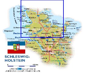 mapa de Schleswig-Holstein