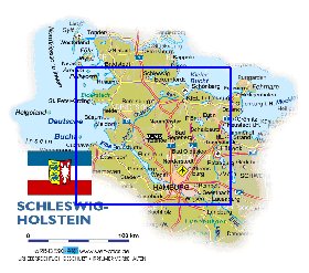 carte de Schleswig-Holstein