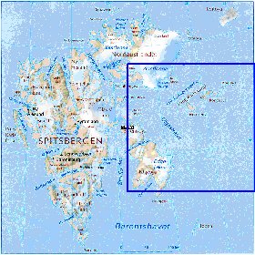 carte de Svalbard