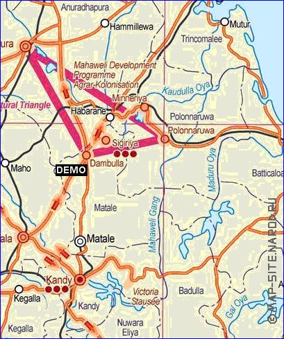 Administrativa mapa de Sri Lanka