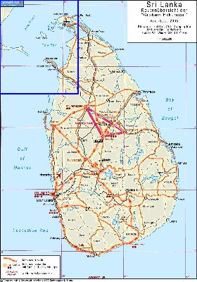 Administratives carte de Sri Lanka