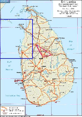 Administratives carte de Sri Lanka