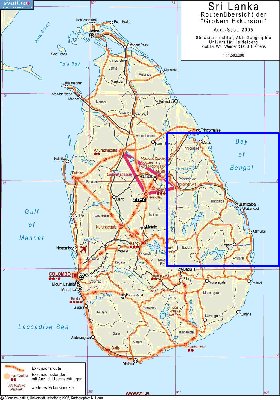 Administratives carte de Sri Lanka