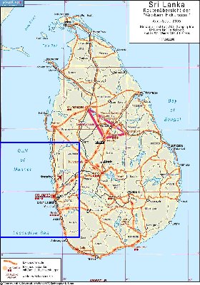 Administratives carte de Sri Lanka