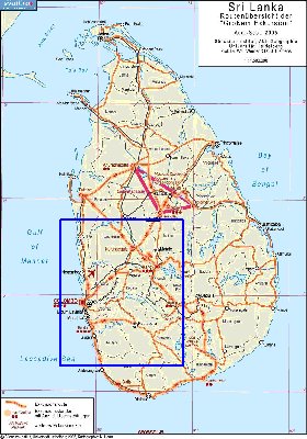 Administratives carte de Sri Lanka